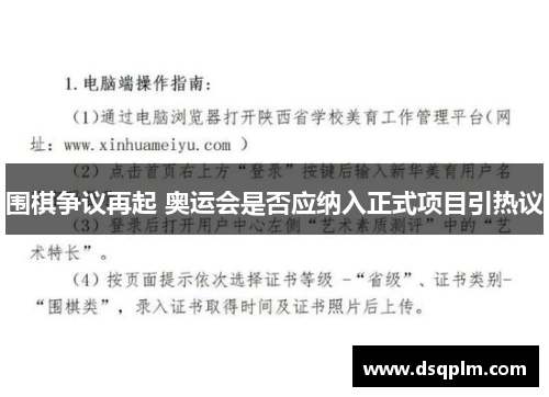围棋争议再起 奥运会是否应纳入正式项目引热议